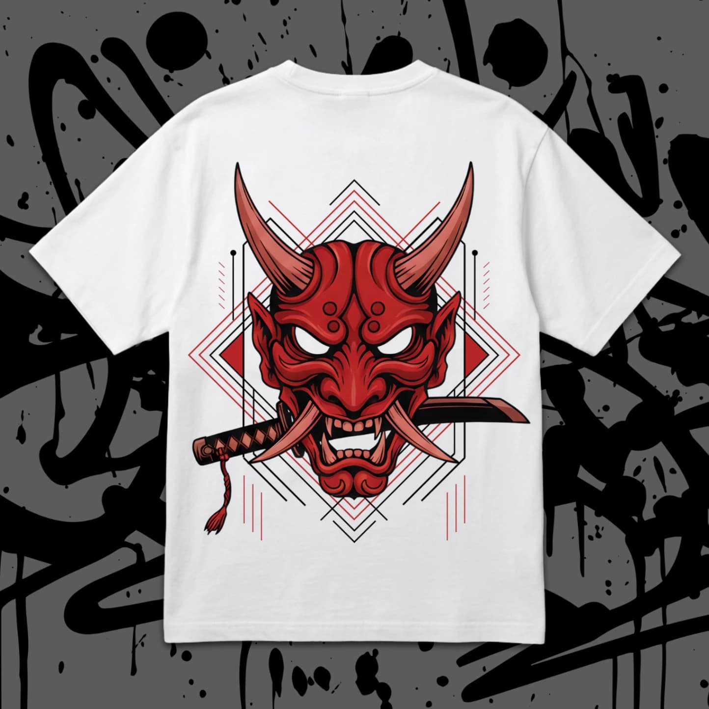 Тениска Oversize - Demon Ronin